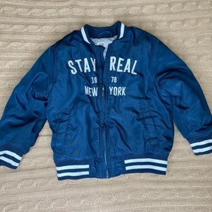 H&M Kids Embroidered Tiger Bomber Jacket size 1 1/2-2yrs